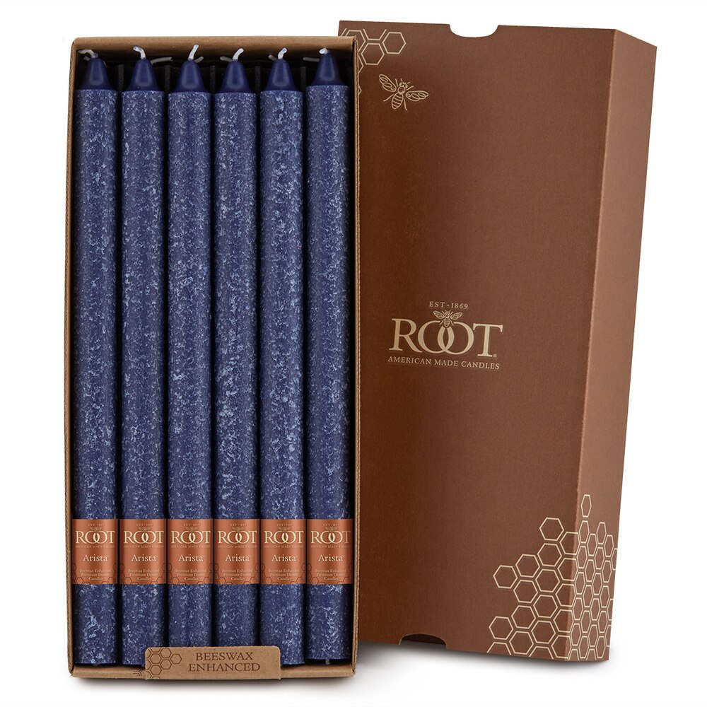 Root Candles - 12" Arista™ Timberline Dinner Candle - Abyss Box of 12