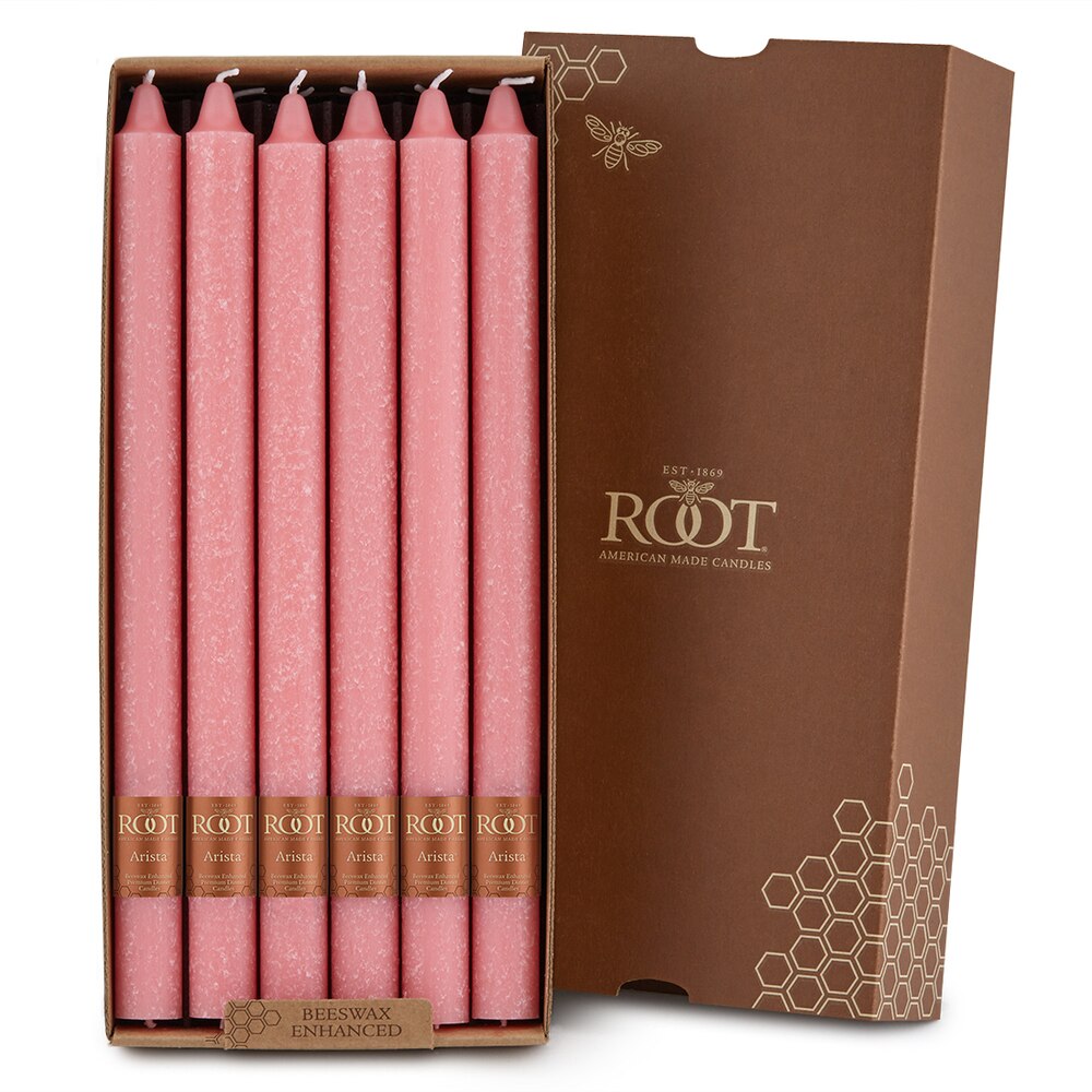 Root Candles - 12" Arista™ Timberline Dinner Candle - Rose Box of 12