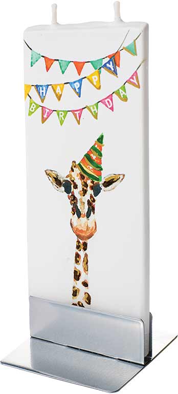 Flatyz - Happy Birthday Giraffe Flat Candle