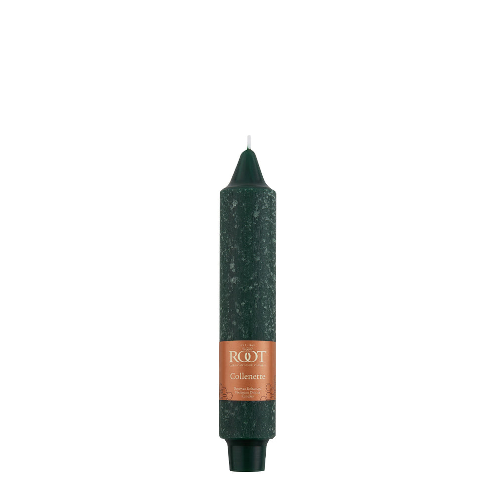 Dark Green: 7" Timberline™ Collenette by Root Candles