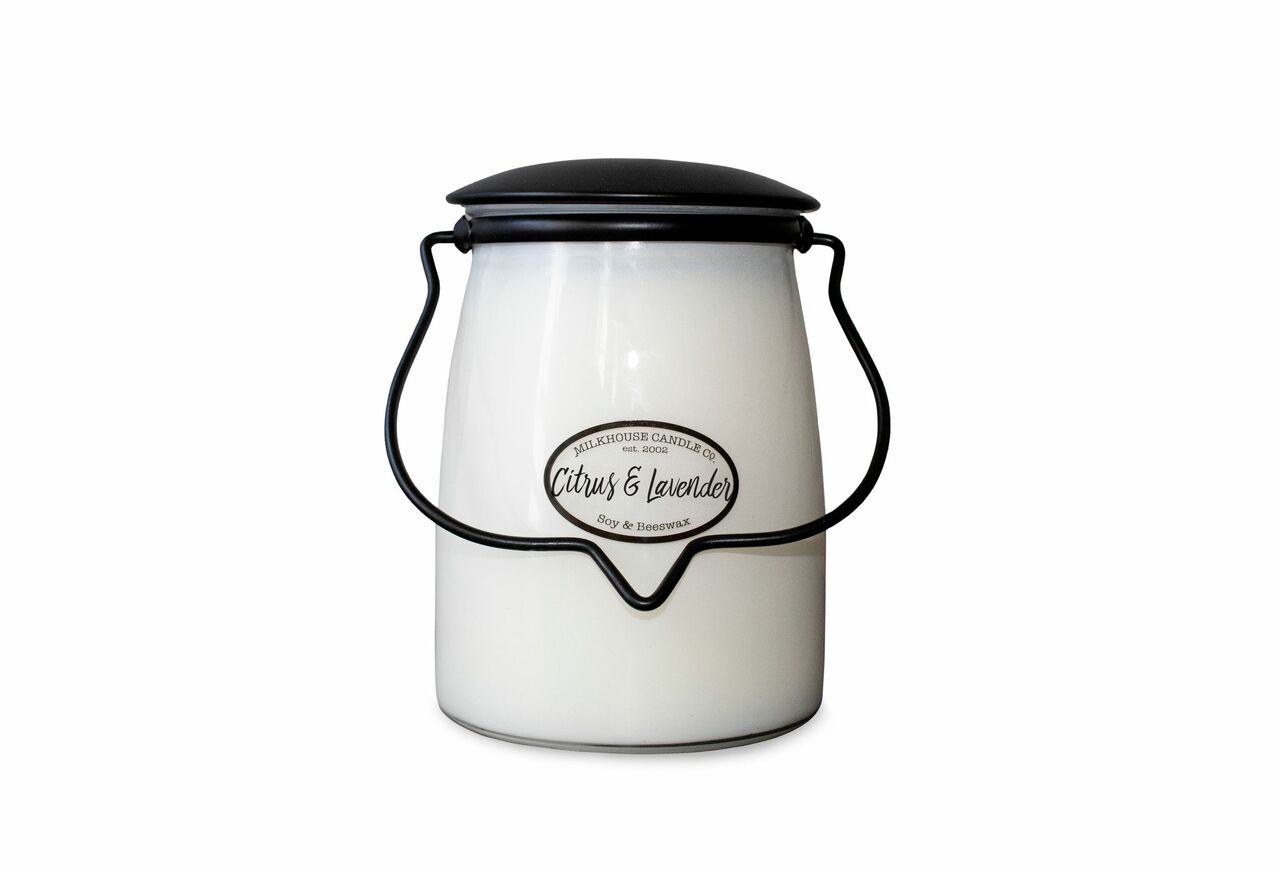 Milkhouse Candle Co. - 22oz Butter Jar Candle: Citrus & Lavender