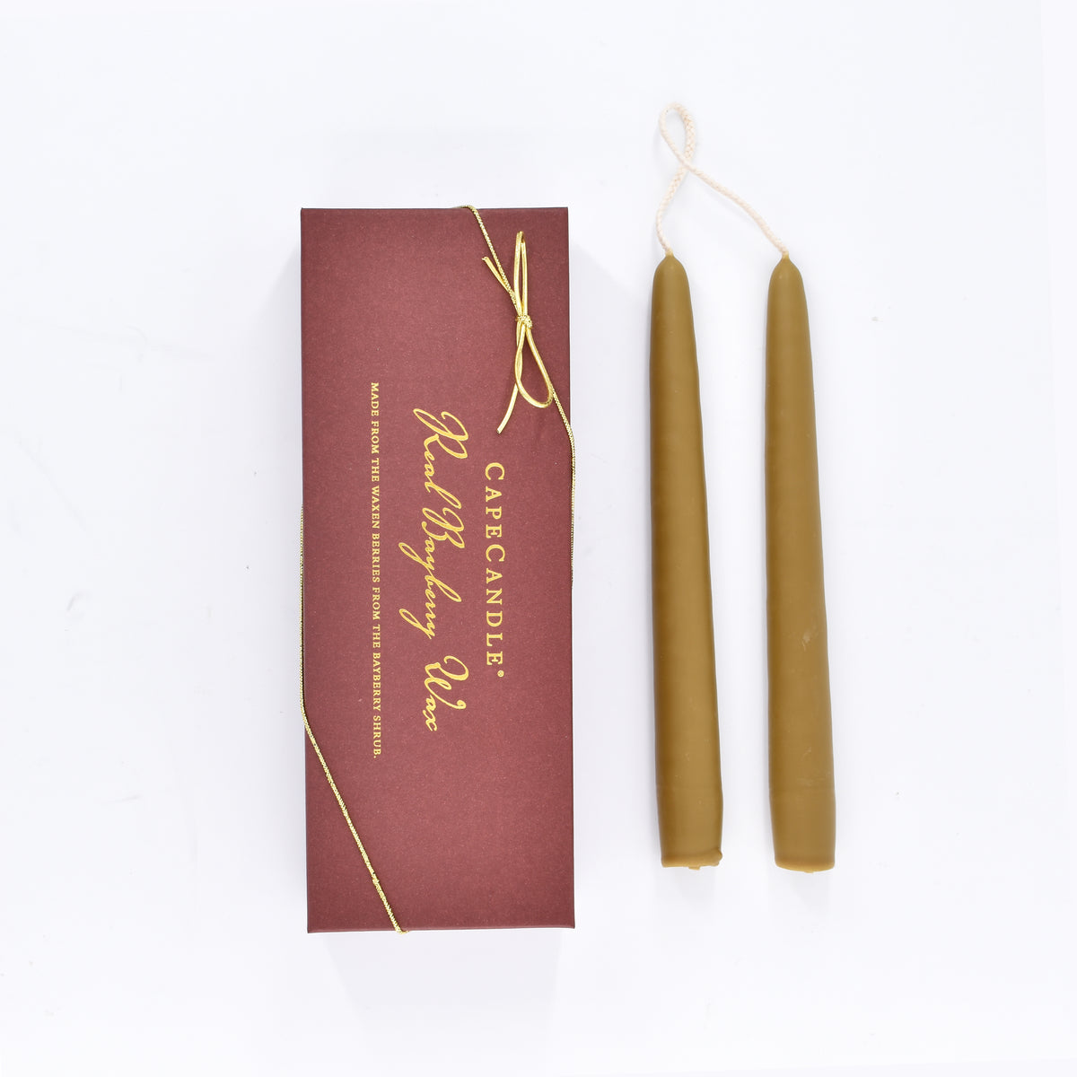 Real Bayberry Wax Tapers - 8"