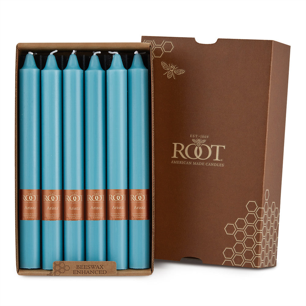 Root Candles - 9" Arista™ Smooth Dinner Candle - Sky Box of 12