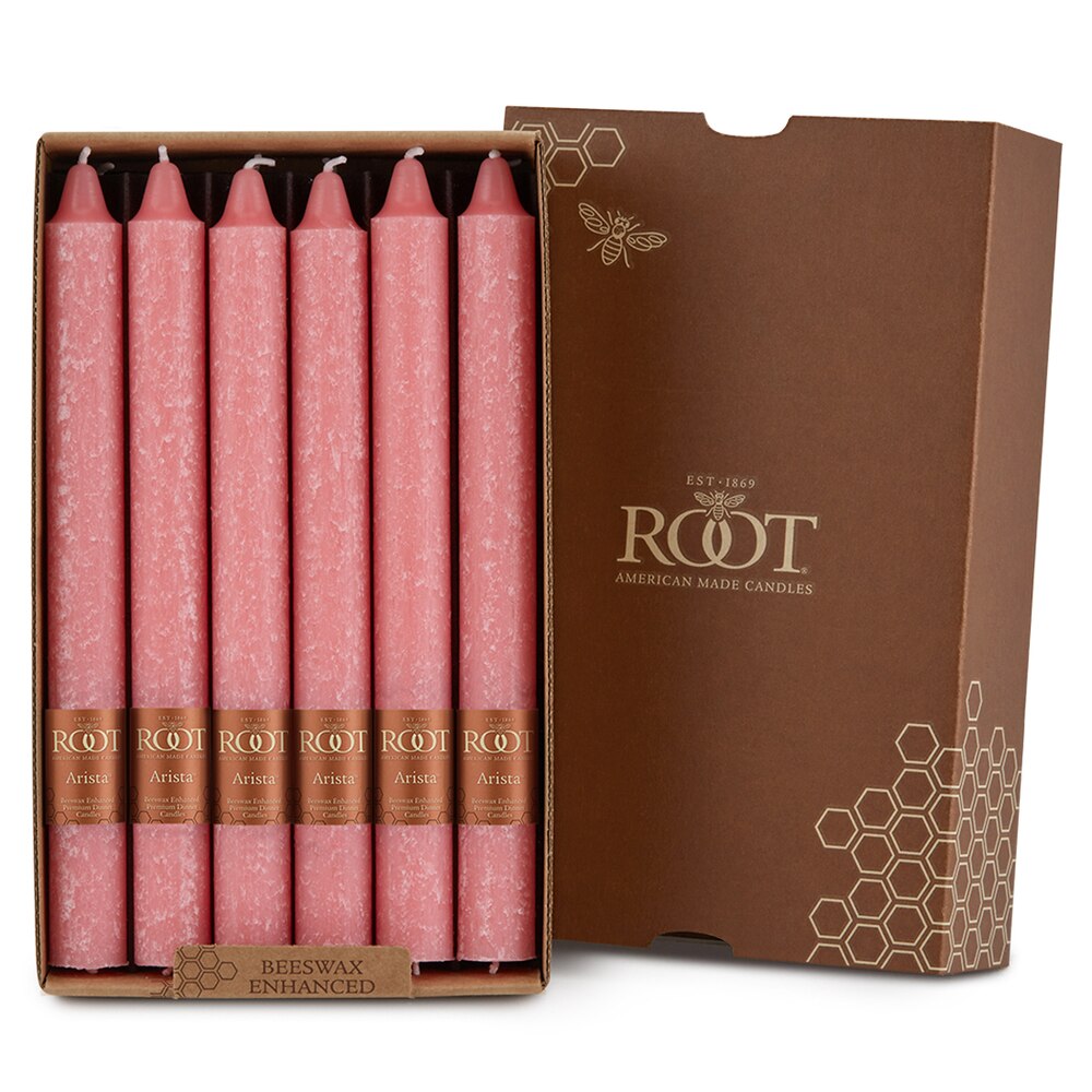 Root Candles - 9" Arista™ Timberline Dinner Candle - Rose Box of 12