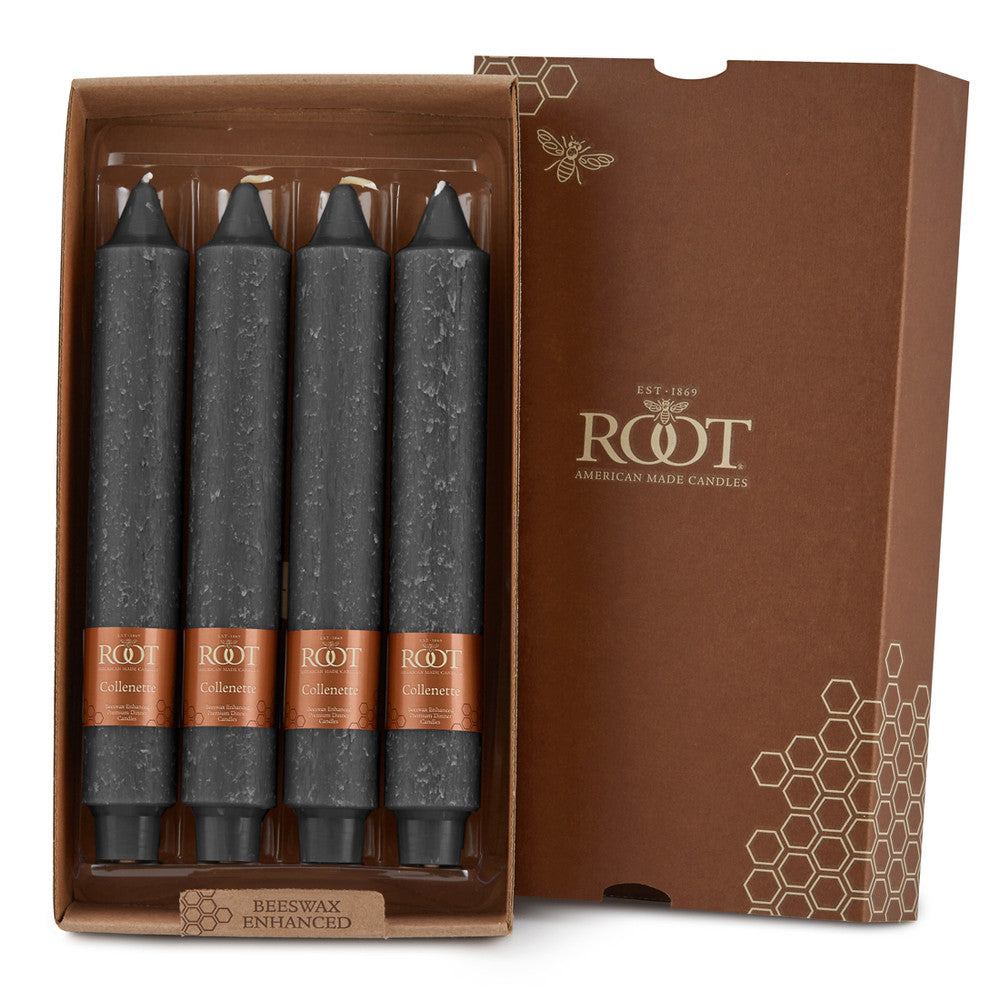 Root Candles - 9" Timberline™ Collenette - Stone Box of 4