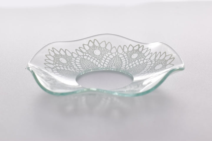 Bobeche - SET OF 2 Traditional Fluted Lace Glass 2.75 Inch