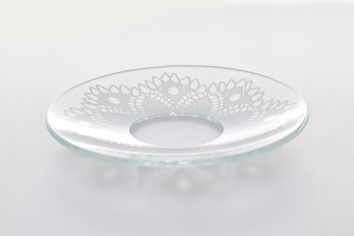 Bobeche - SET OF 2 Traditional Lace Glass 2.75 Inch