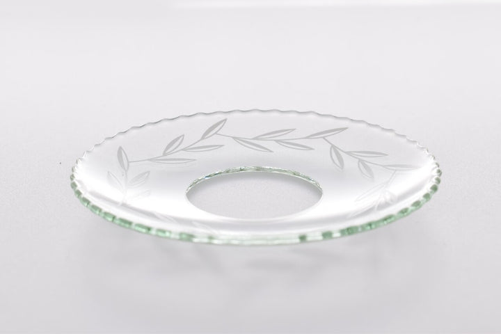 Bobeche - SET OF 2 Floral Ridge Glass 2.75 Inch