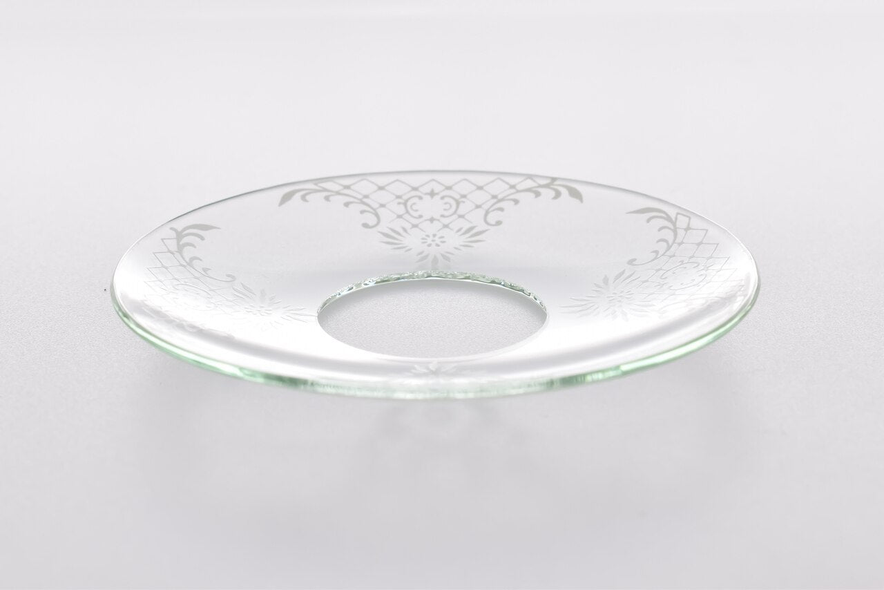 Bobeche - SET OF 2 White Lace Glass 2.75 Inch