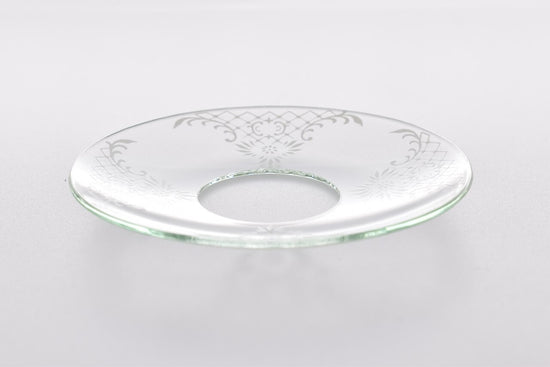 Bobeche - SET OF 2 White Lace Glass 2.75 Inch