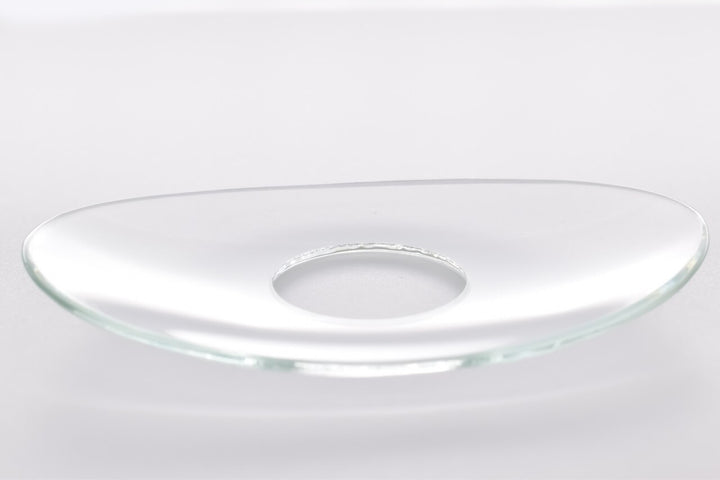 Bobeche - SET OF 2 Oval Clear Glass 2.75 Inch