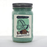 Coconut Lime Soy Candle 16oz Homestead Mason Jar by Cape Candle