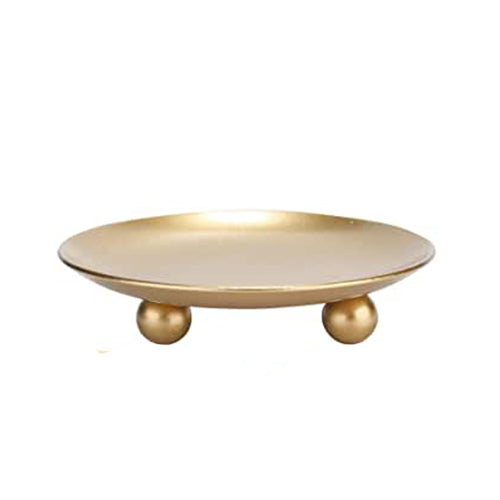 Plate Candle Holder (Gold)