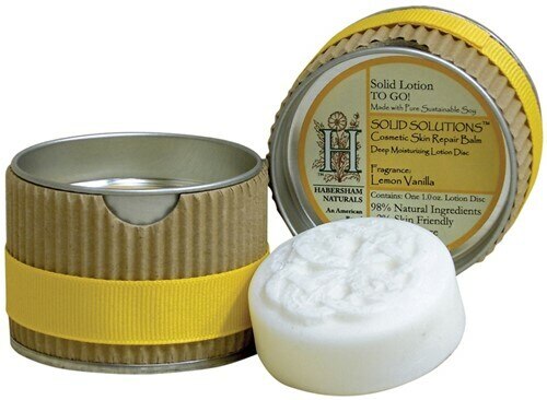 Habersham - Lemon Vanilla Solid Skin Lotion Travel Tin