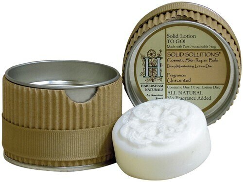 Habersham - Natural Unscented Solid Skin Lotion Travel Tin