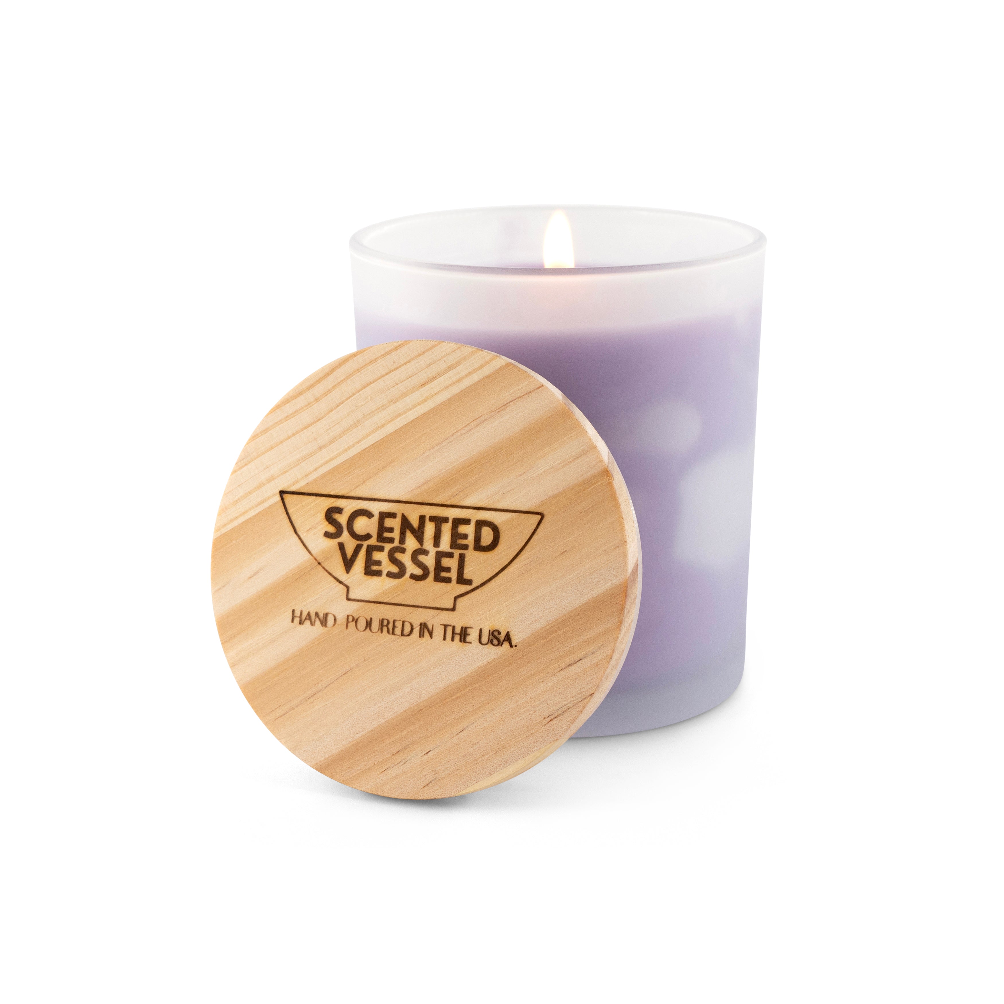 Lavender Chamomile 7.5oz Soy Wax Blend Candle by Scented Vessel