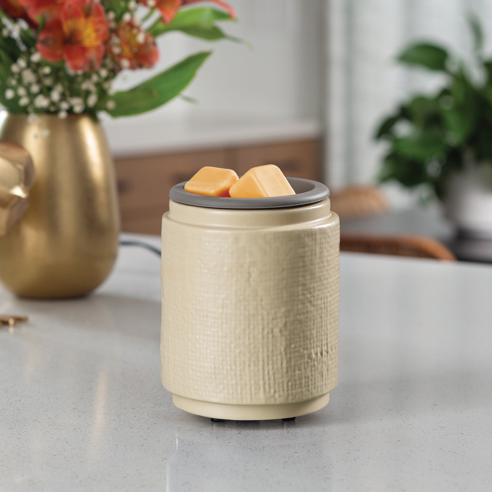 Wax Warmer - Flip Dish Natural Linen