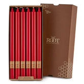 Root Candles - 12" Arista™ Smooth Dinner Candle - Red Box of 12