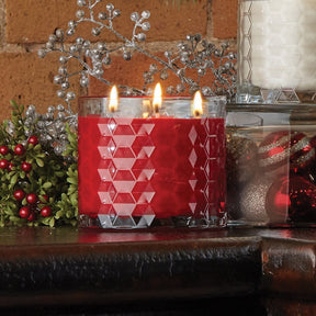 Holly & Ivy 12oz 3-Wick Honeycomb Jar Candle by Root Candles