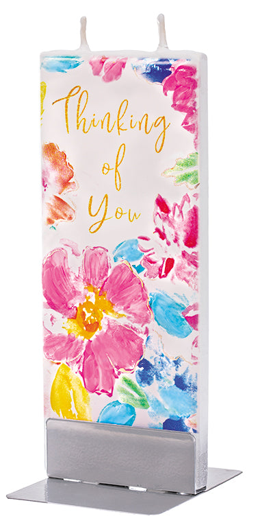 Flatyz - Thinking of You Floral Flat Candle