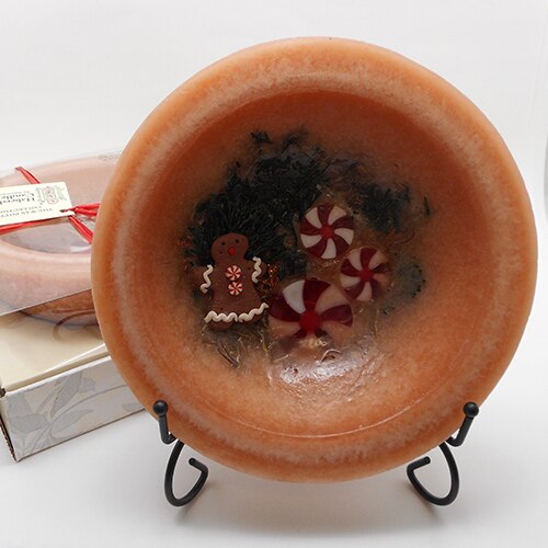 Habersham - Oh Snap Ginger Wax Pottery Bowl 7 inch with Free Stand