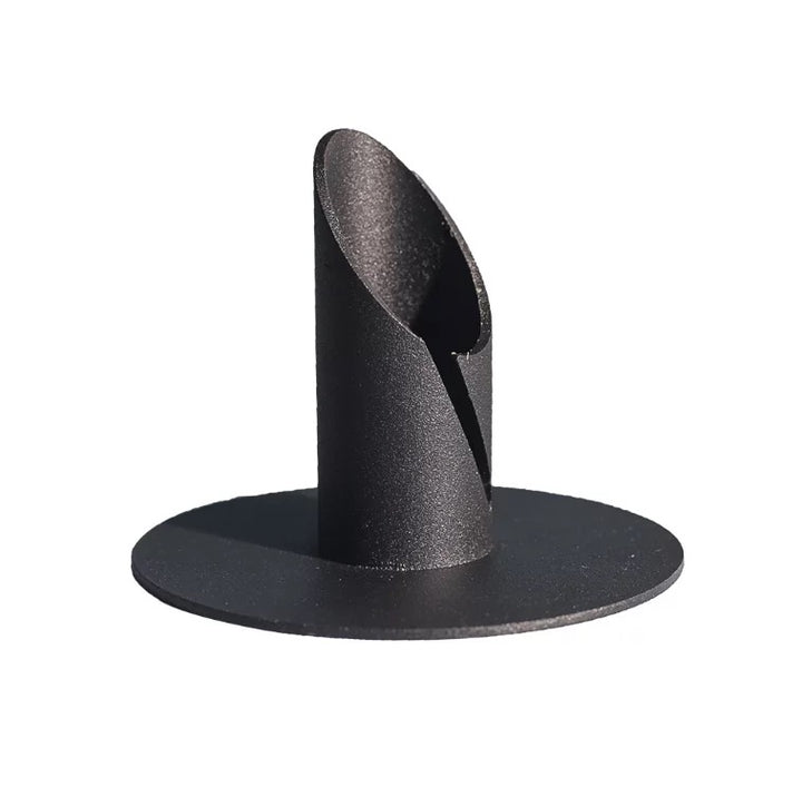 Cape Candle - Matte Black Candle Holder