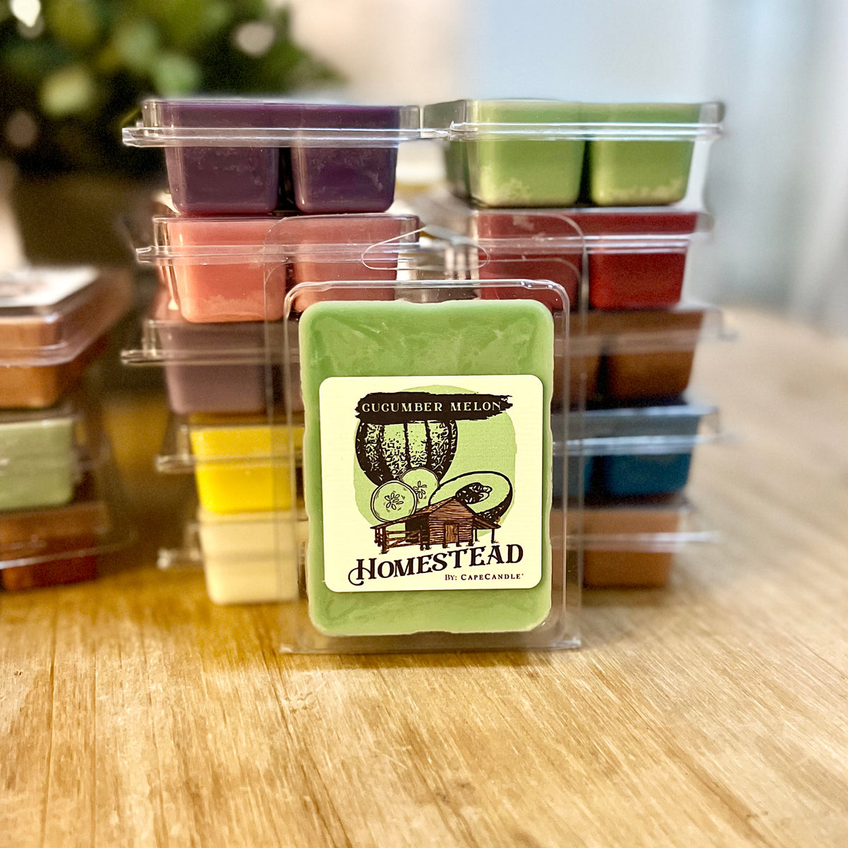 Cucumber Melon 3.5oz Homestead Soy Wax Melts by Cape Candle