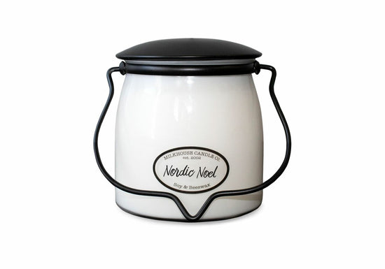 Nordic Noel 16oz Butter Jar Candle by Milkhouse Candle Co.