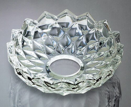 Bobeche - SET OF 2 Iceberg Crystal  Bobeche 3.5 Inch