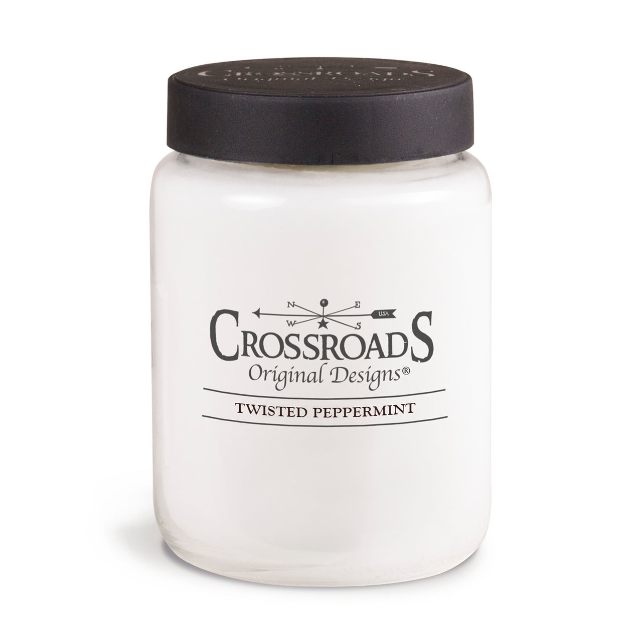 Twisted Peppermint 26oz Crossroads Candle